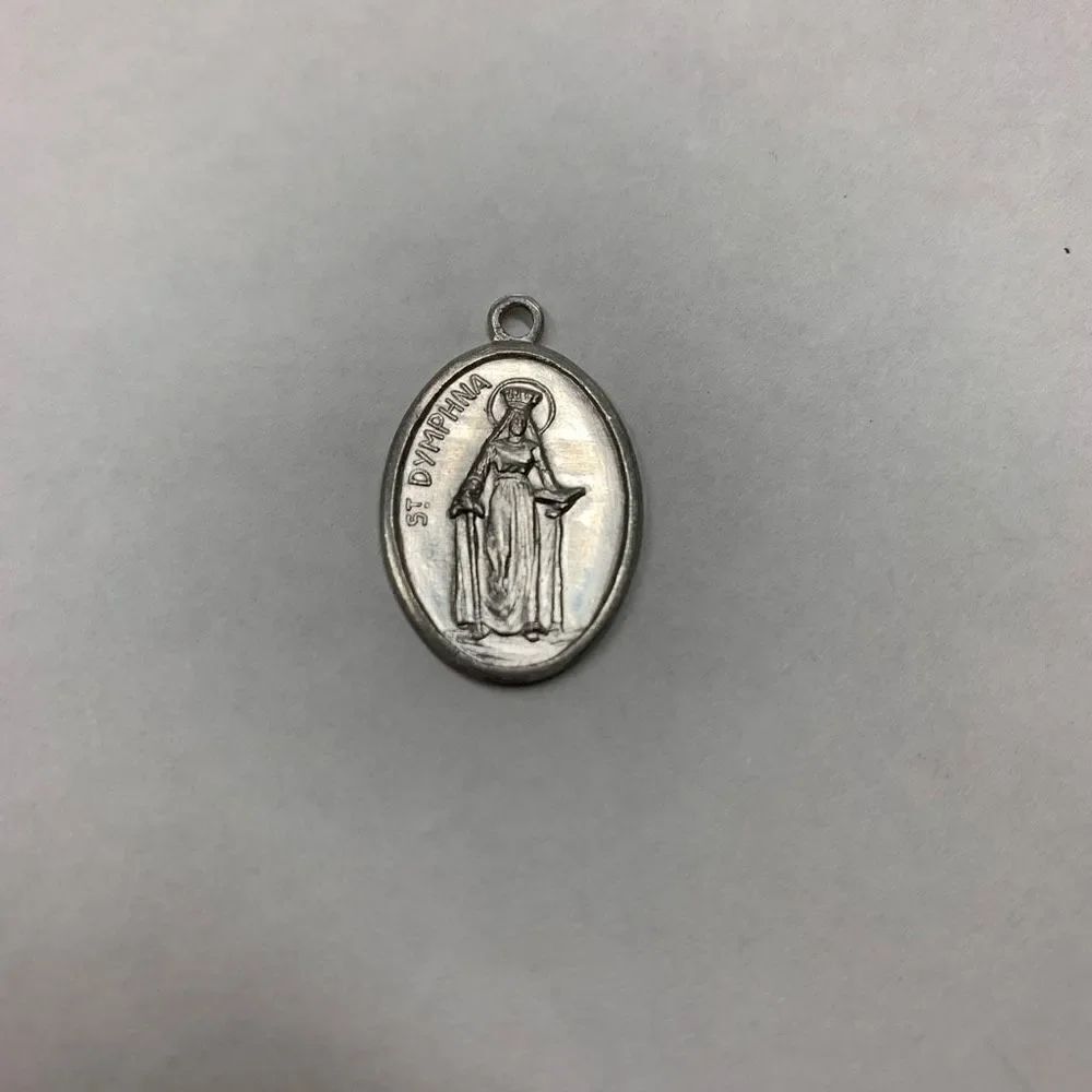 Saint Dymphna Pray For Us Italy Catholic Religious Medal Pendant